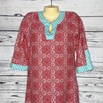 Cabana Life Size S Geometric Print 50+ UV Protection Keyhole Shift Dress Photo 1