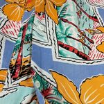 Diane Von Furstenberg Y2K  Tropical Postcard Print Short Sleeve Button Down sz 8 Photo 6