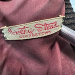 Vintage Dorothy Stead Women Brown‎ Chevron Dress Modern Size 4/6 1960s Cocktail Brown Photo 3