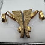 Lilly Pulitzer for Target Gold Espadrille Wedge Shoes Women's 11 Photo 2
