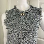N.I.W.I.Y. Tweed Sleeveless Dress with Pearl Accents. #63 Gray Size L Photo 3