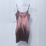 Popular 21  Women’s Satin Bronze Mini Dress Photo 3