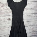 Grace Elements Black Cottagecore Fairycore Midi Dress Women’s Small Goth Peasant Photo 2