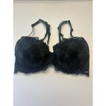 Pink Coconut Boutique Victoria's Secret PINK Date Pushup Bra Size 34DD Green Plaid Floral Lace Photo 4