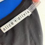 Alice + Olivia Coley Colorblock Sleeveless Shift Dress Black Blue Size 12 Photo 6