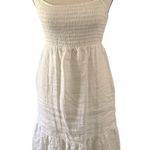 Juicy Couture Vintage Y2K White Embroidered Linen Petite Midi Dress Size Small Photo 0