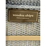 Wooden Ships Paola Buendia Blue Knit Cotton Open Front Cardigan Sweater Loose Photo 1