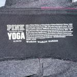 Victoria's Secret PINK Women's Yoga Pants Gray Burgundy Waist Size Medium Photo 4