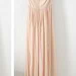 Jenny Yoo  Collection Aidan Convertible Strapless Chiffon Dress Gown Blush Size 4 Photo 1