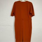 ASOS Orange Wrap Front Wide Leg Jumpsuit Womens 4 No Belt Photo 8