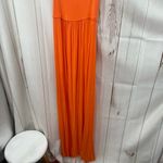 Calvin Klein Women’s 8 Orange Strappy Maxi Dress Photo 1