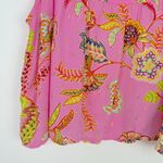 Aerie NWT  Floral Cropped Swing Tank Top Metallic Pink Size Medium M NEW Photo 11