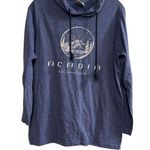 Prairie Mountain Acadia National Park Blue Hoodie M Unisex Pullover Size M Photo 0