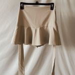 ZARA Tan Belted Tie Mini Skirt Photo 0