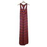 Splendid  Swim Women's Navy/Orange Striped Maxi Dress NEW Photo 2