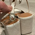 BNWT Staud White Textured Solange 100MM Block Photo 6