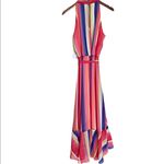 Julia Jordan NWT X Nordstrom Stripe Midi Dress In Multi Belted Nautical Photo 11