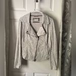 Anthropologie Saturday Sunday Luddy Moto Jacket zip up lace embroidered size S Photo 1