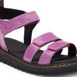 Dr. Martens  Junior Pink Three Strap Klaire Glitter Sandals W5 Photo 0