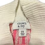 Crown & Ivy  multicolored print mock neck sweater size 2x Photo 4
