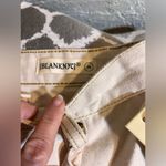 BLANK NYC  Cream High-Waisted Jeans gold thread NWT large back pockets cotton Photo 2