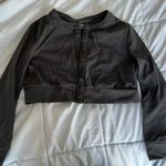 We Wore What  Black Cropped Sweater Photo 0