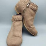 Life Stride Size 8.5M Side Zip Ankle Boots Block Heel Booties Brown Memory Foam Photo 0