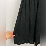 Quiksilver Quicksilver Black Crinkle Lace Strap Mini Dress Blouse with Pockets‎ Photo 4