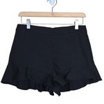 ZARA Trafaluc Collection Women's M Black Ruffle Shorts Photo 0