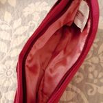 Unbranded Women’s Dark Pink Velvet Makeup Zip Photo 2