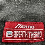 Mizuno Breath Thermo Base Layer Crew Neck Colorblock Black Alaskan Blue Large Photo 2