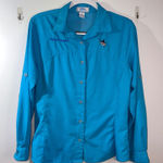 Guy Harvey Fishing Shirt Roll Tab Long Sleeve Cayman Islands Marlin-Size M Photo 0