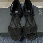 Eileen Fisher Rose Nubuck Sandals Photo 3