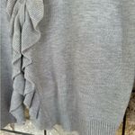 st. john's bay St John’s Bay woman’s ruffled cardigan sweater heather gray size 2X plus size Photo 11