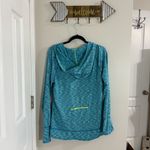 Tangerine  Blue and Yellow Running Hooded Jacket 1/4 Zip Size XL Photo 4