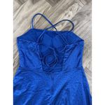 Windsor A-line dresses with long crisscross back , Color Royal Blue Size L Photo 6
