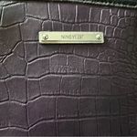 Nine West Taupe Purple Snake Print Shoulder Tote Bag Photo 8