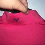 Callaway NWT  Opti-Dri 1/4 Zip Golf Dress Punk and Navy Size Small Photo 7