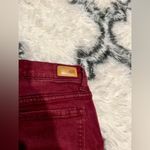RSQ  Women 5 Burgundy Denim Low-Rise Miami Jegging Skinny Jeans Stretch Ankle Photo 6