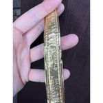 belt bow buckle black gold vegan leather Photo 11