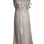 Vintage Y2K Cachet Women's Full Length Formal Champagne Brocade Beaded sz 6 NWT Photo 0