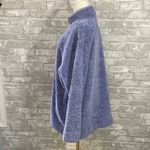 Soft Surroundings  Blue Fleece 1/2 Zip Pullover Photo 3