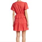 Nsr Kailani Dress Women's XS Extra Small Red Short Sleeve Tiered Ruffle Casual Photo 1