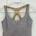 Lululemon Size 4 Heather Gray Strappy Racerback Tank Top Photo 2