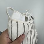 Joie  Silk Tank Top Womens XS White Silver Zelpha Striped Sheer‎ Blouse Silk Photo 9