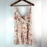 Prince & Fox XL Boho Floral Babydoll Smocked Dress/ Top with Spaghetti Straps Pink Photo 8
