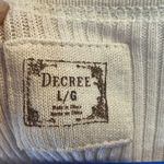 Decree  Cream Knit Sweater large Photo 1