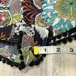 H&M  Sheer Swim Cover Shorts Lace Trim Floral Paisley Print 1” Inseam Size M Photo 6