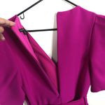 Black Halo NEW  Maricopa Puff Sleeve Belted Romper in Vibrant Pink Women's Sz 10 Photo 8