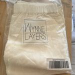 Wynne Layers Cream White Wide Leg Linen Blend Ankle Crop Pull On Pants M Size M Photo 1